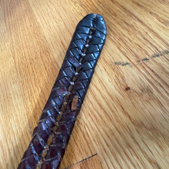 Coach weave leather belt. - Picture 2 of 7